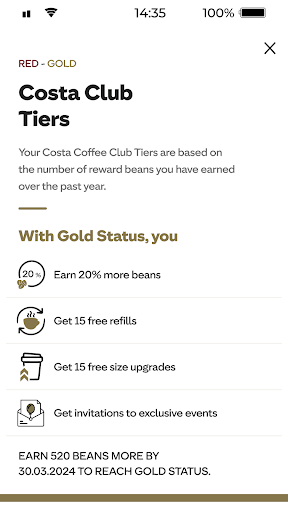 Costa Coffee screenshot