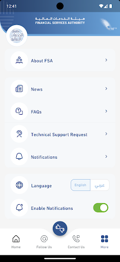 Financial Services Authority screenshot