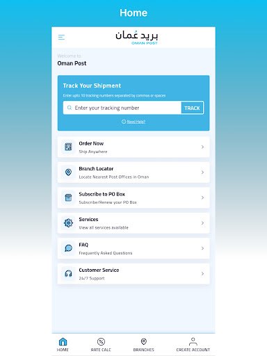 Oman Post screenshot