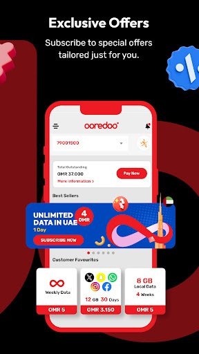 Ooredoo screenshot